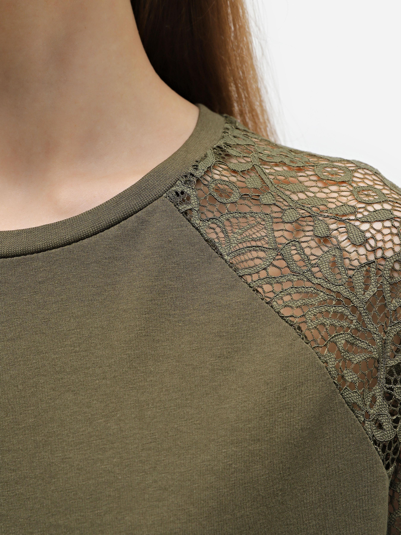 Лонгслив Piazza Italia модель 07344_military green Фото