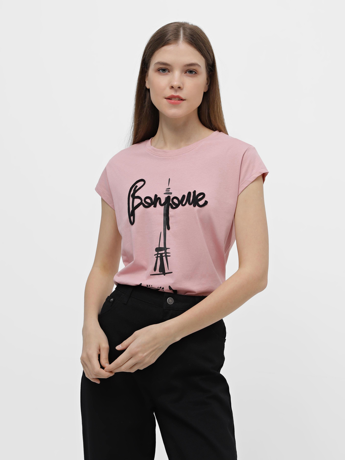 Футболка Piazza Italia модель 07348_ancient pink Фото