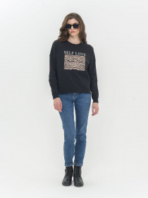 Свитшот Piazza Italia модель 07349_black Фото