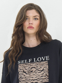 Свитшот Piazza Italia модель 07349_black Фото