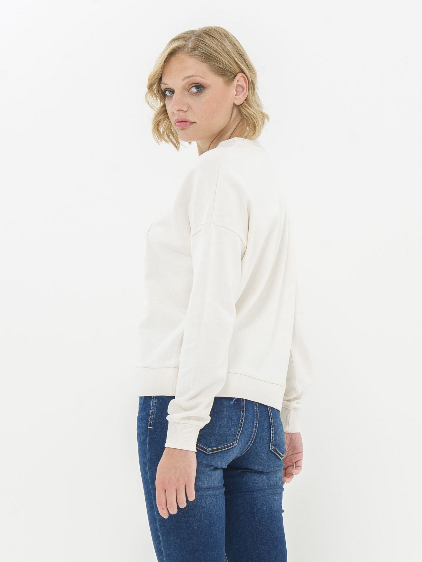 Свитшот Piazza Italia модель 07349_ivory Фото