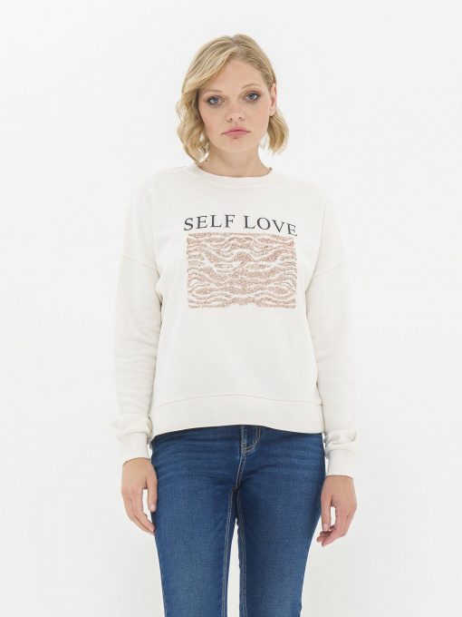 Світшот Piazza Italia модель 07349_ivory Фото