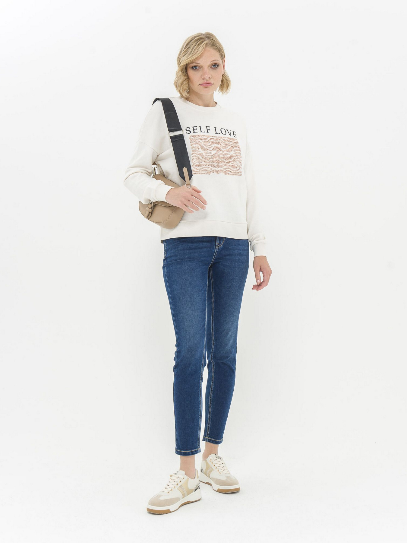 Світшот Piazza Italia модель 07349_ivory Фото