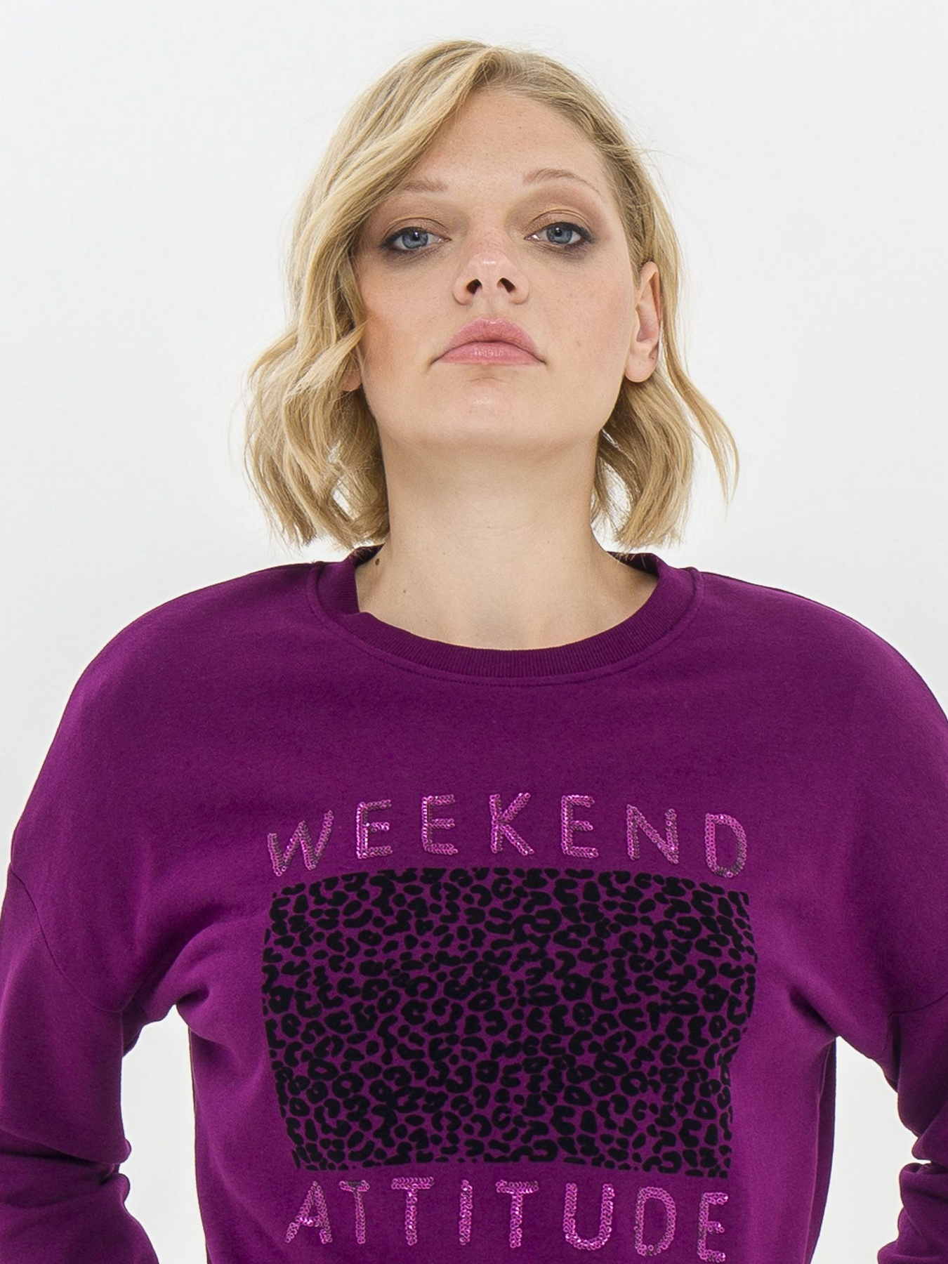 Свитшот Piazza Italia модель 07349_plum Фото