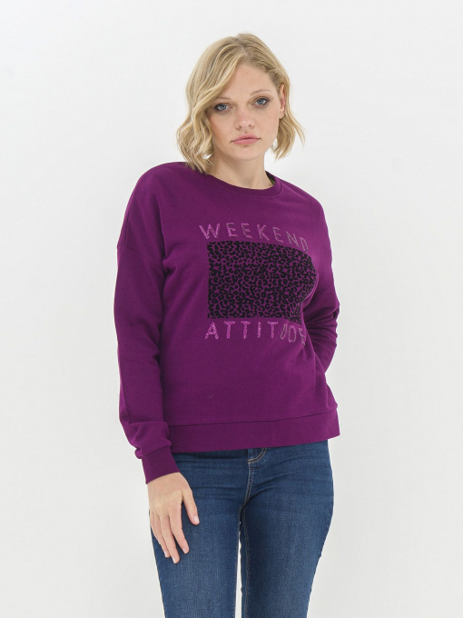 Свитшот Piazza Italia модель 07349_plum Фото