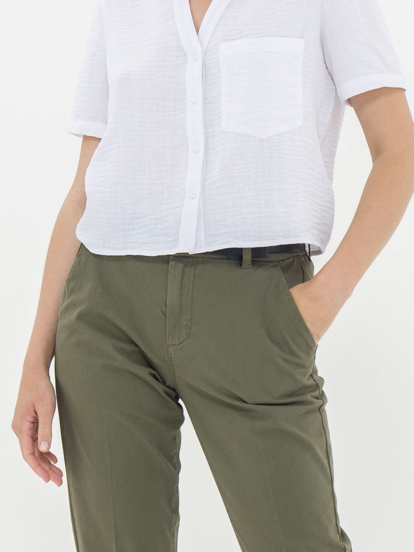 Чиносы Piazza Italia модель 07424_green Фото