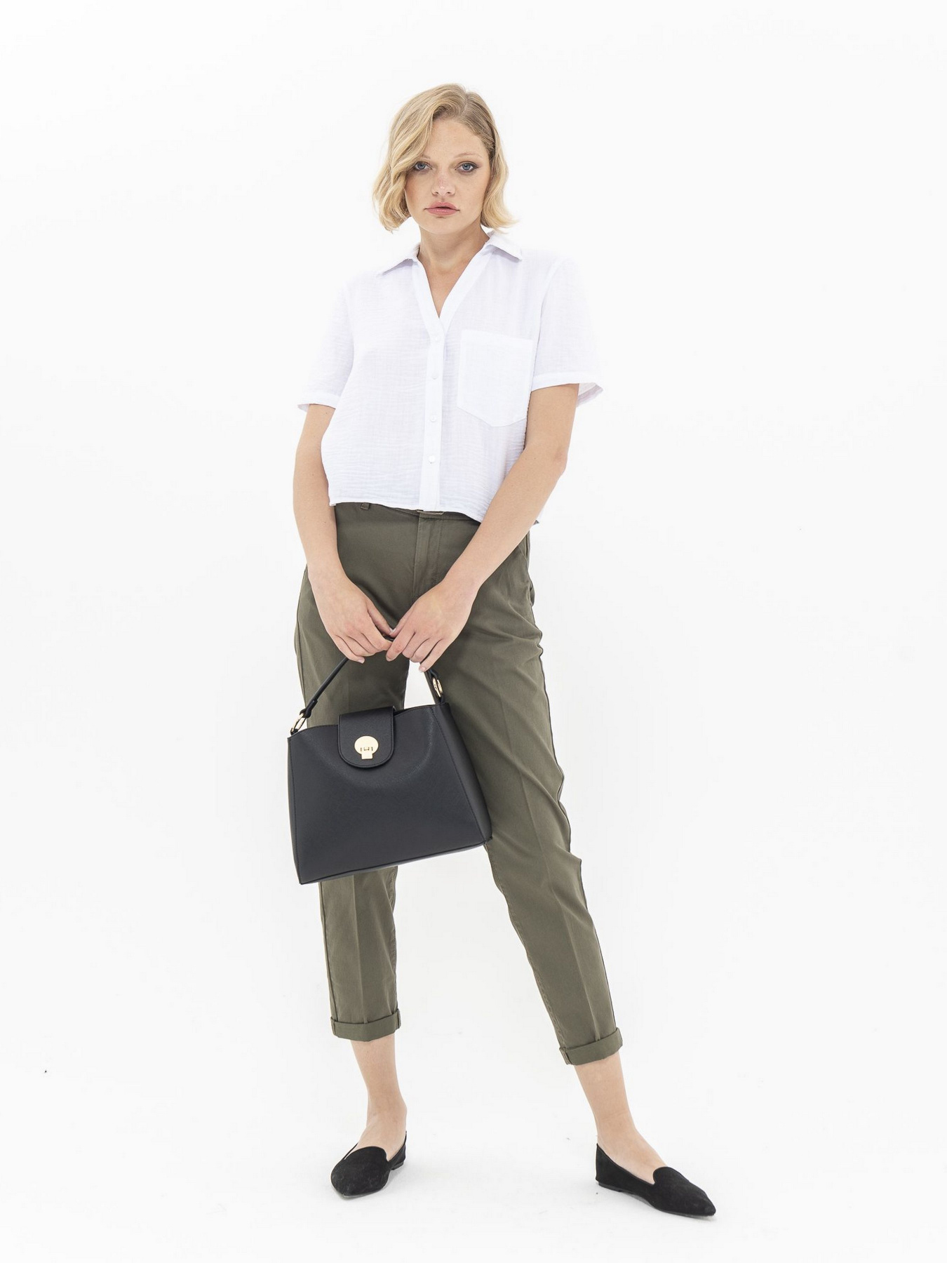 Чиносы Piazza Italia модель 07424_green Фото