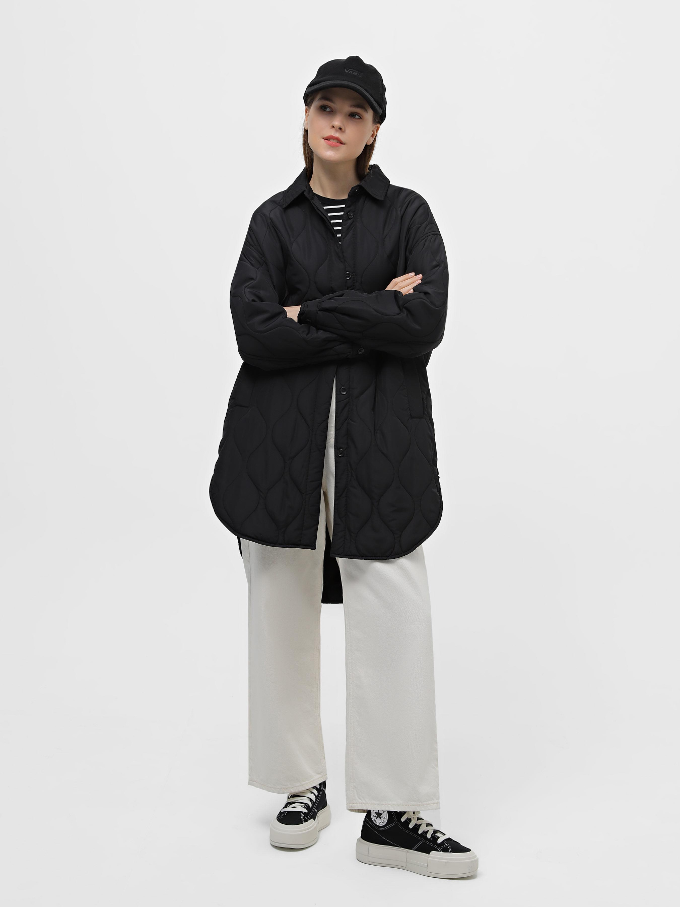 Куртка-сорочка Piazza Italia модель 08731_black Фото