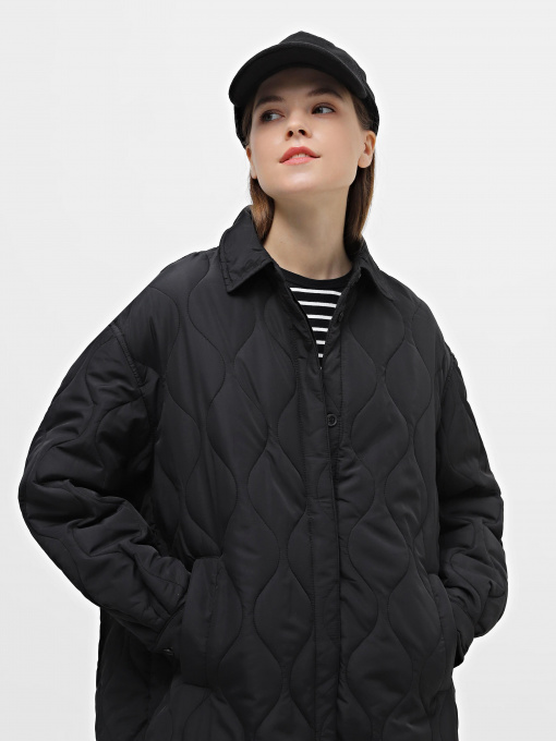 Куртка-сорочка Piazza Italia модель 08731_black Фото