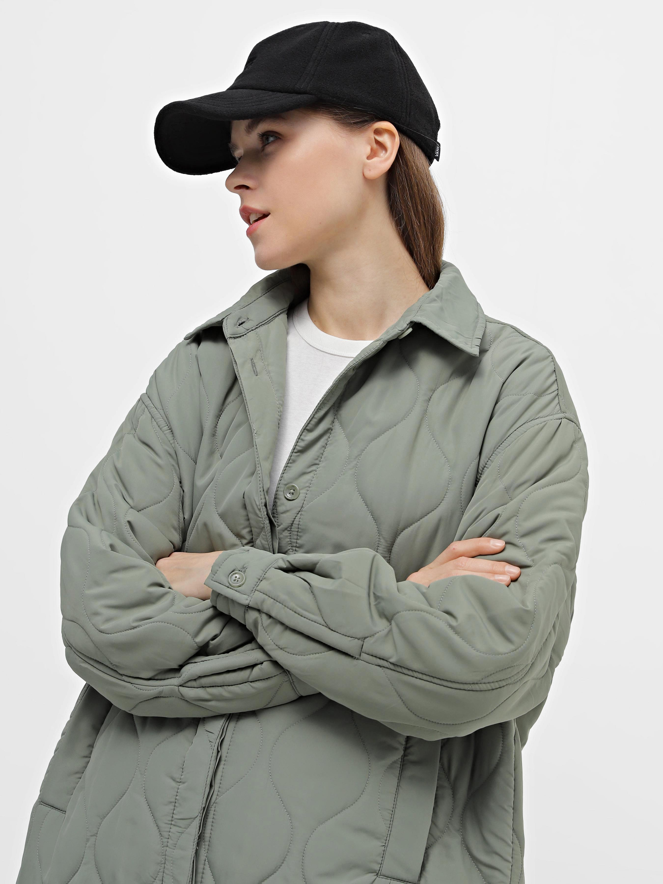 Куртка-сорочка Piazza Italia модель 08731_sage Фото