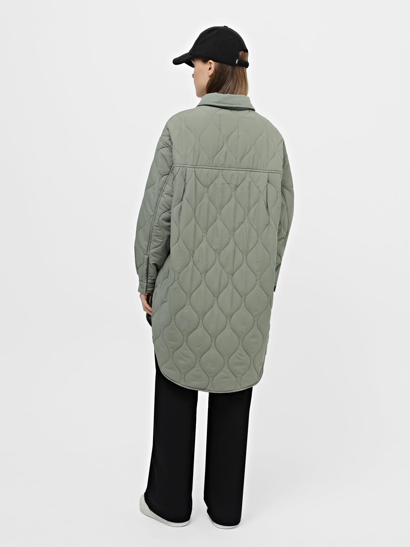 Куртка-сорочка Piazza Italia модель 08731_sage Фото