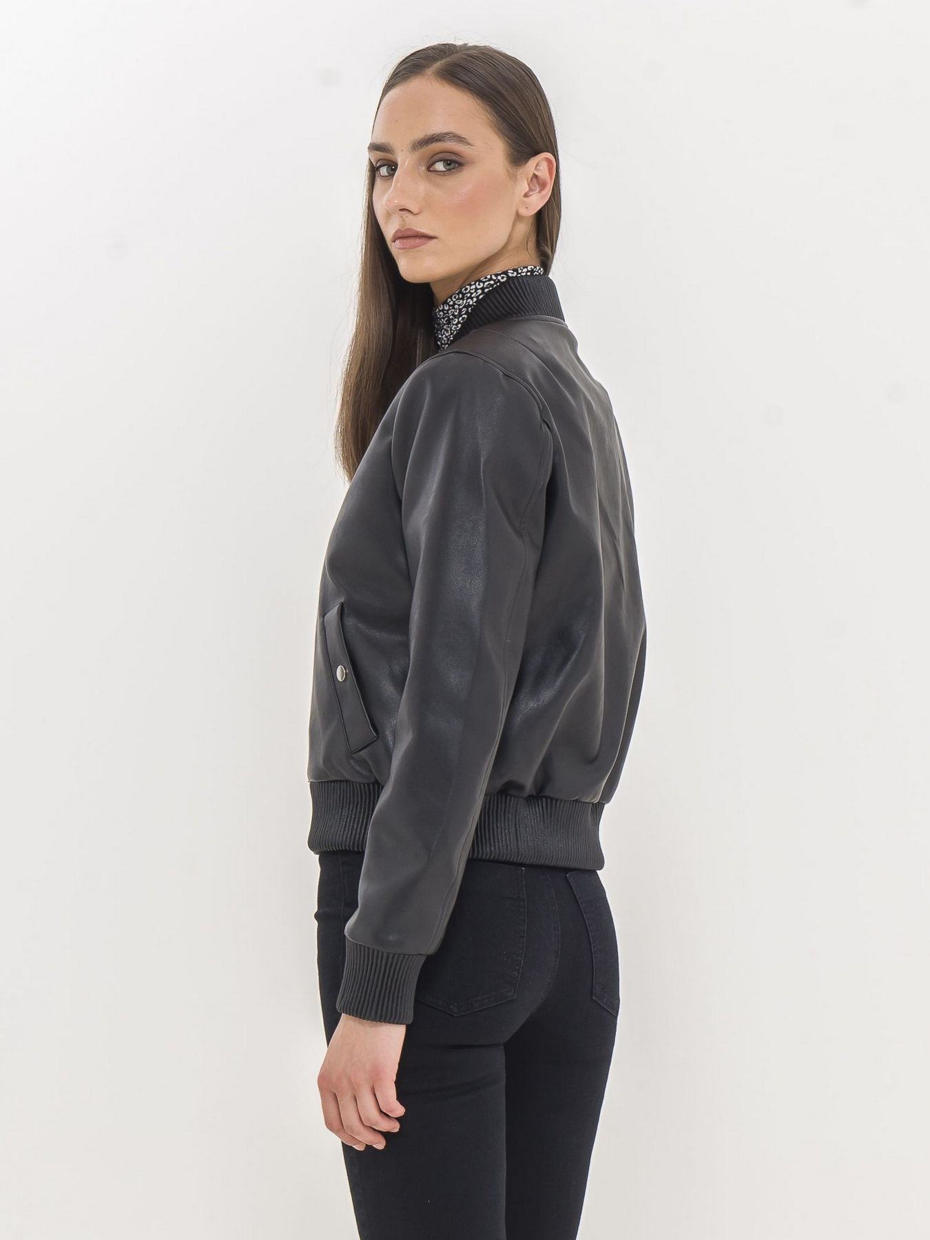 Шкіряна куртка Piazza Italia модель 16364_black Фото