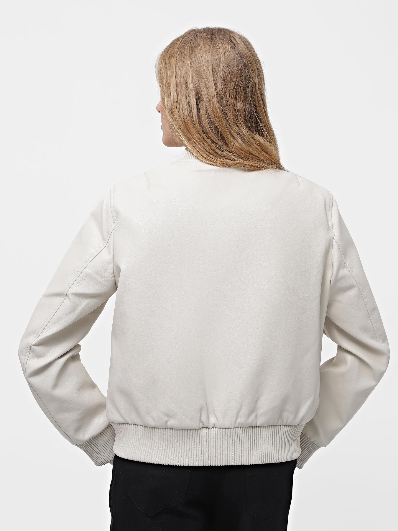 Куртка кожаная Piazza Italia модель 16364_ice Фото