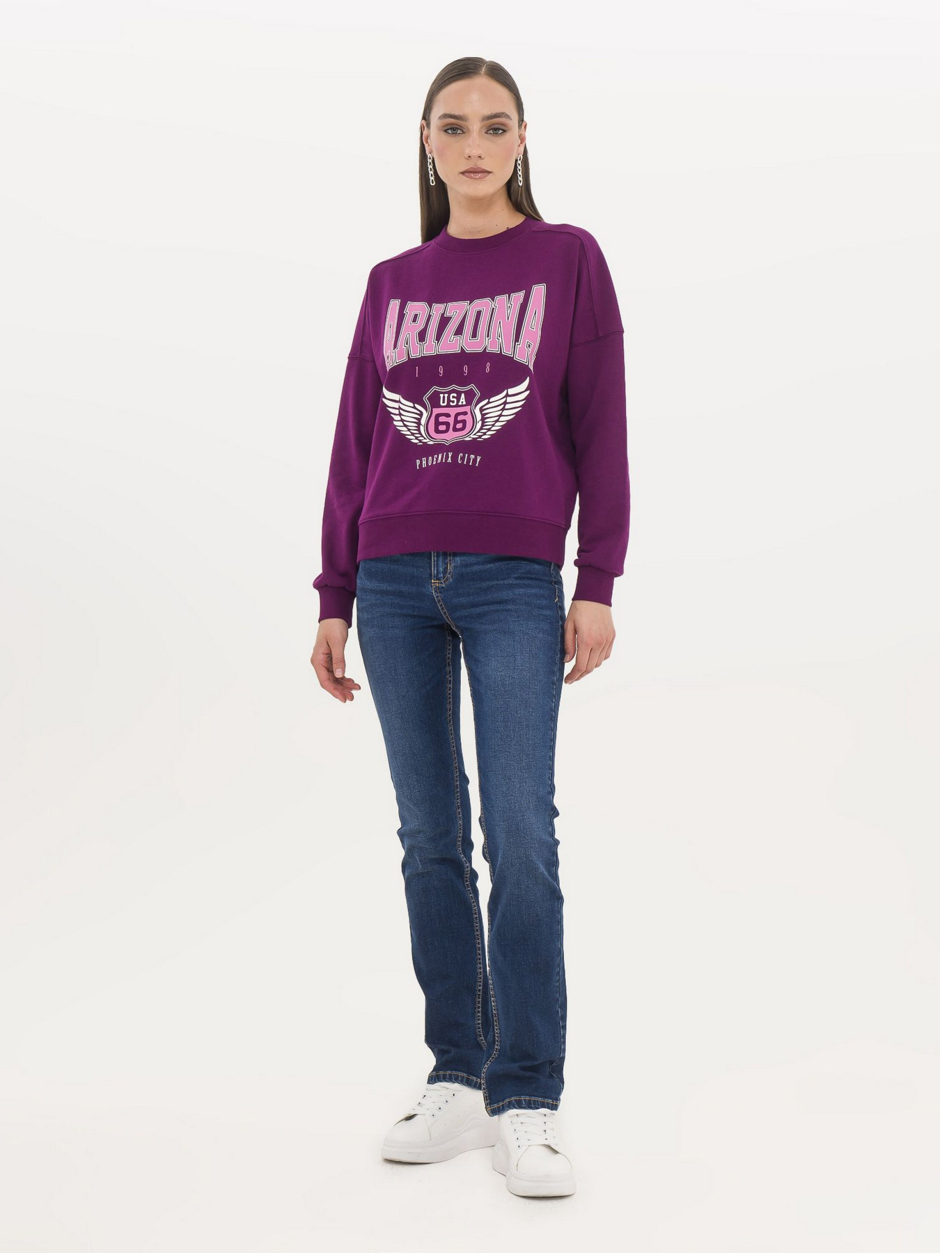 Свитшот Piazza Italia модель 55414_plum Фото