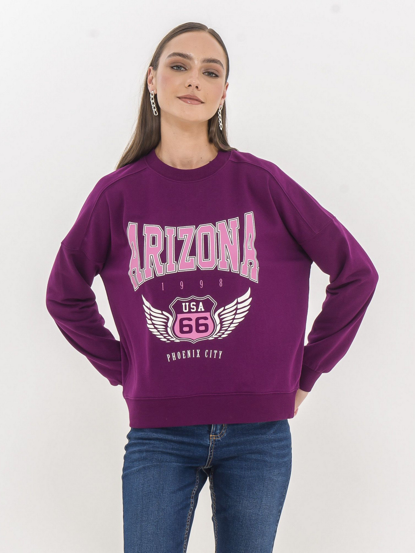 Свитшот Piazza Italia модель 55414_plum Фото