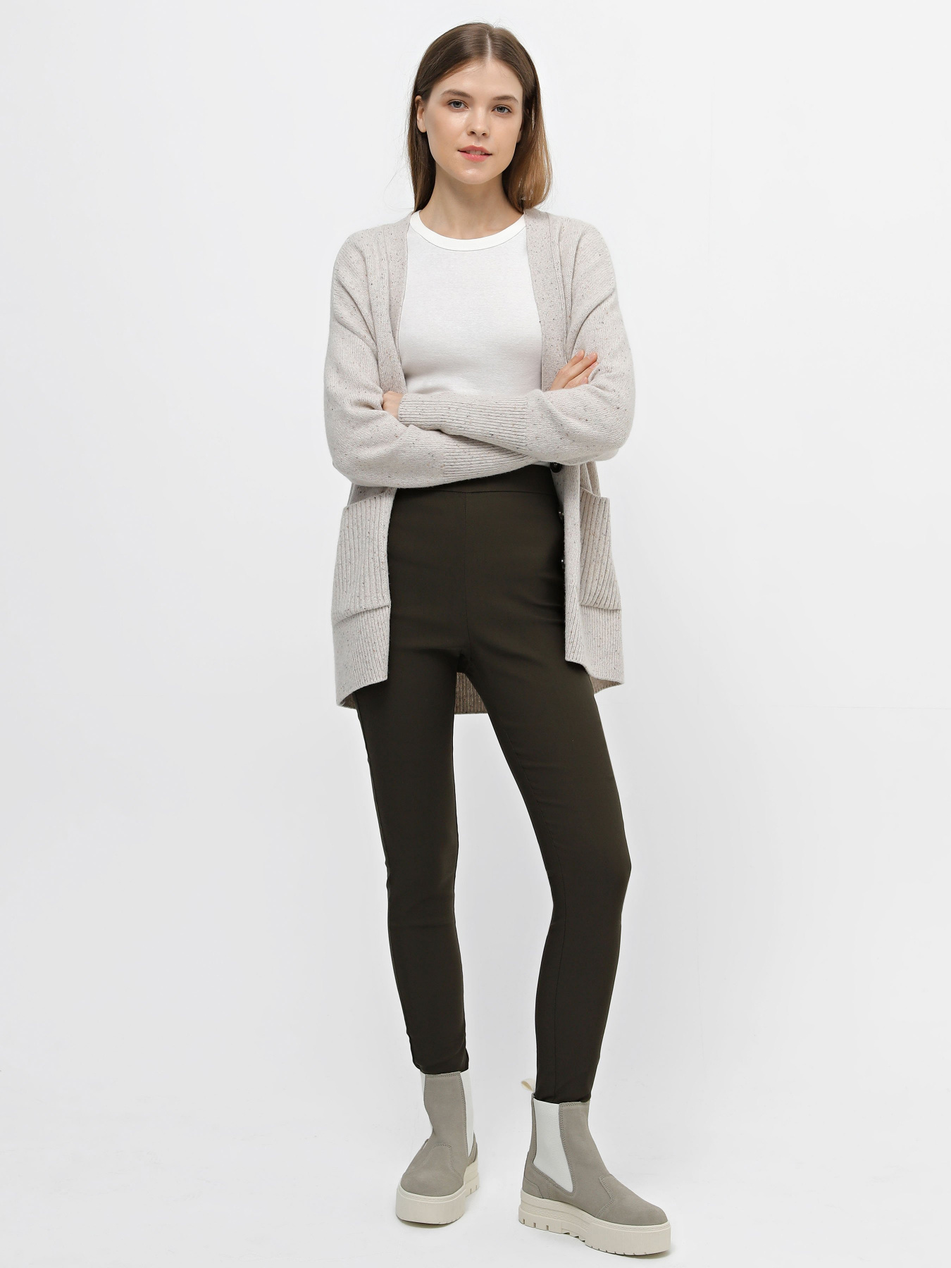 Леггинсы Piazza Italia модель 58834_military green Фото