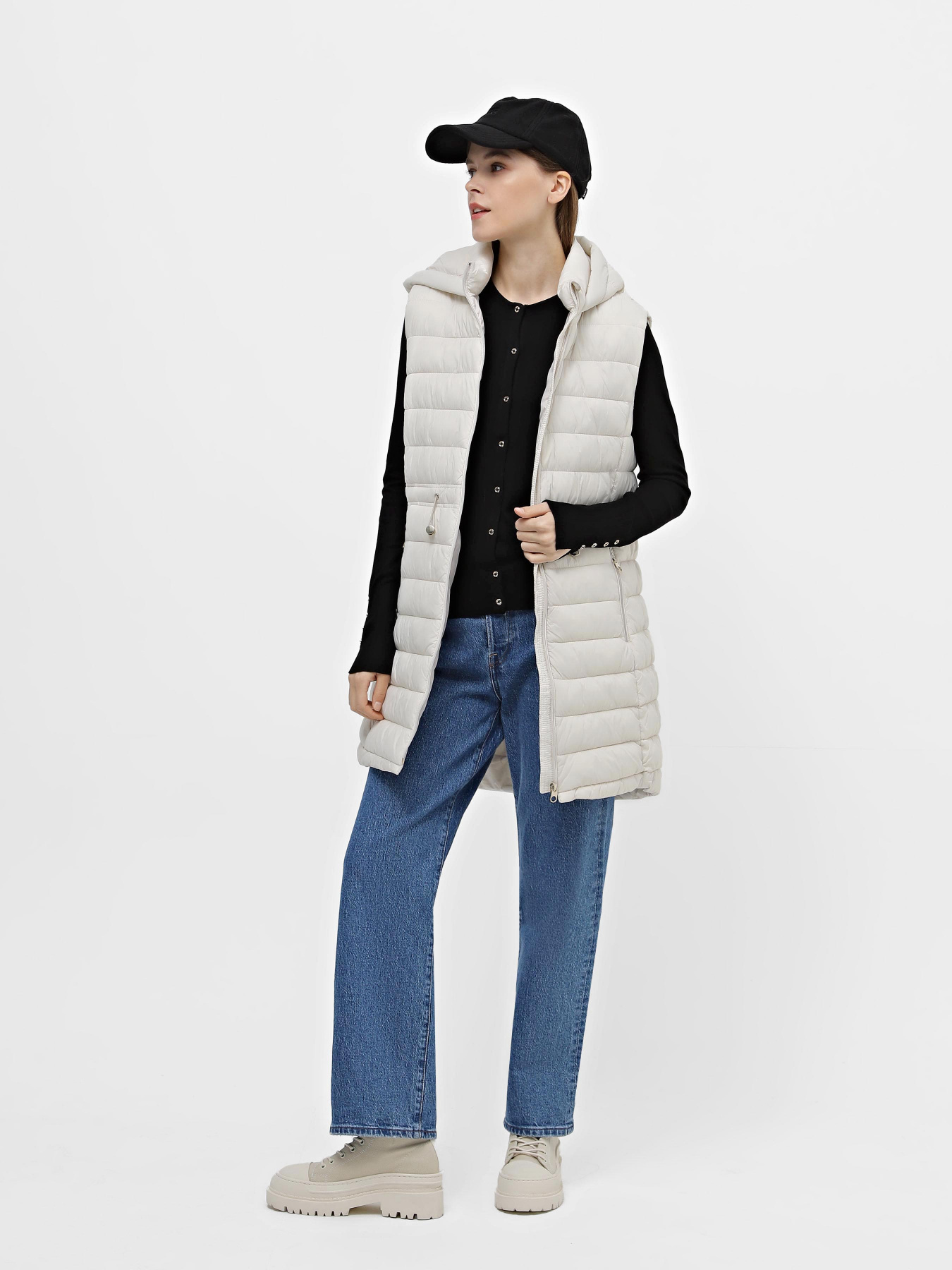 Утеплений жилет Piazza Italia модель 58848_gypsum Фото