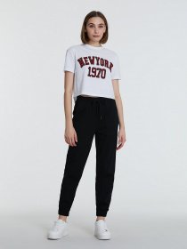 Брюки повседневные Piazza Italia модель 45315_black Фото