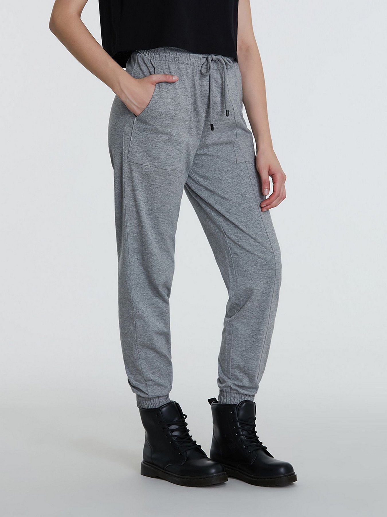 Брюки повседневные Piazza Italia модель 45315_grey melange Фото