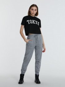 Брюки повседневные Piazza Italia модель 45315_grey melange Фото