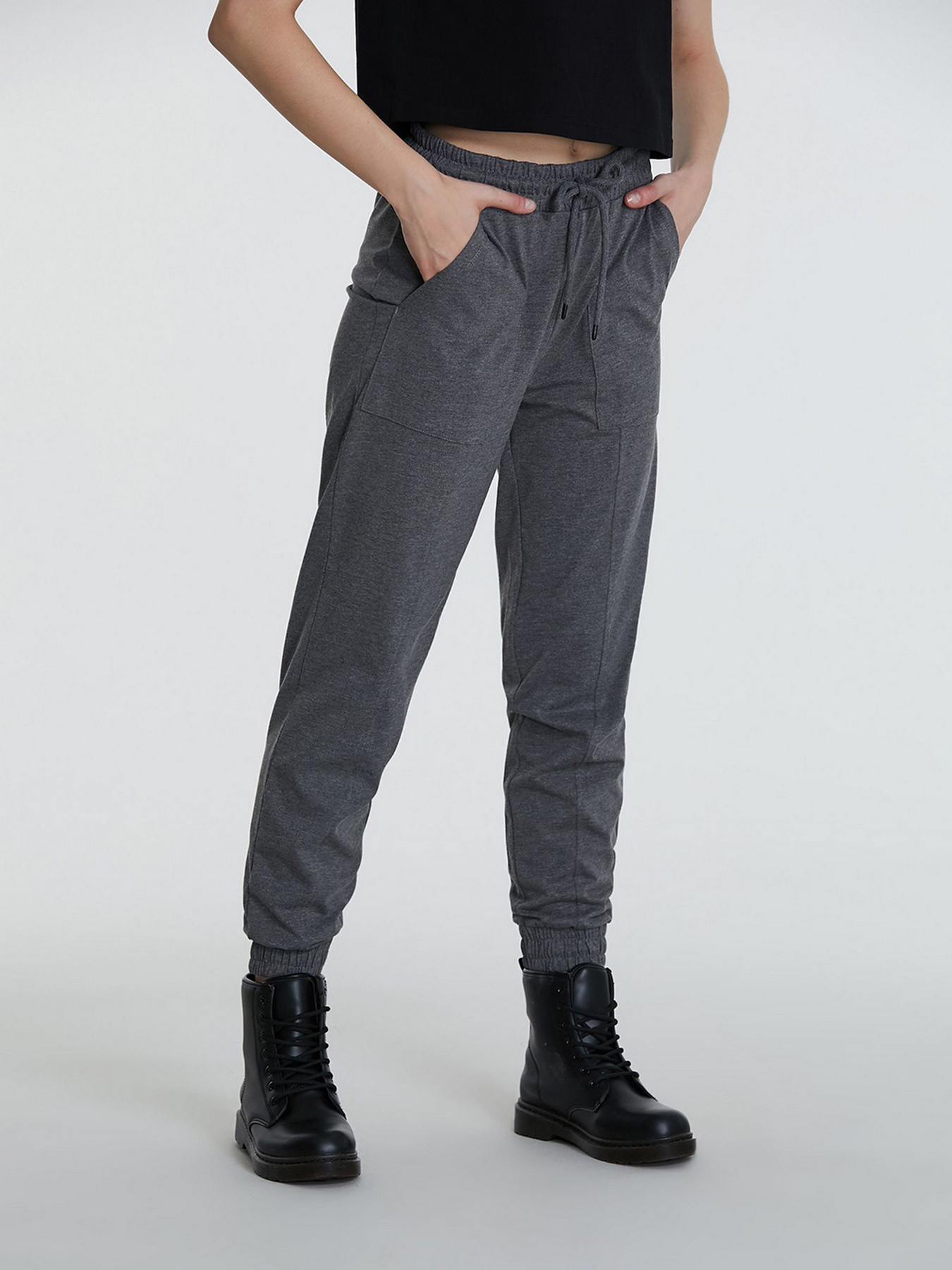 Повседневные штаны Piazza Italia модель 45315_dark.grey Фото