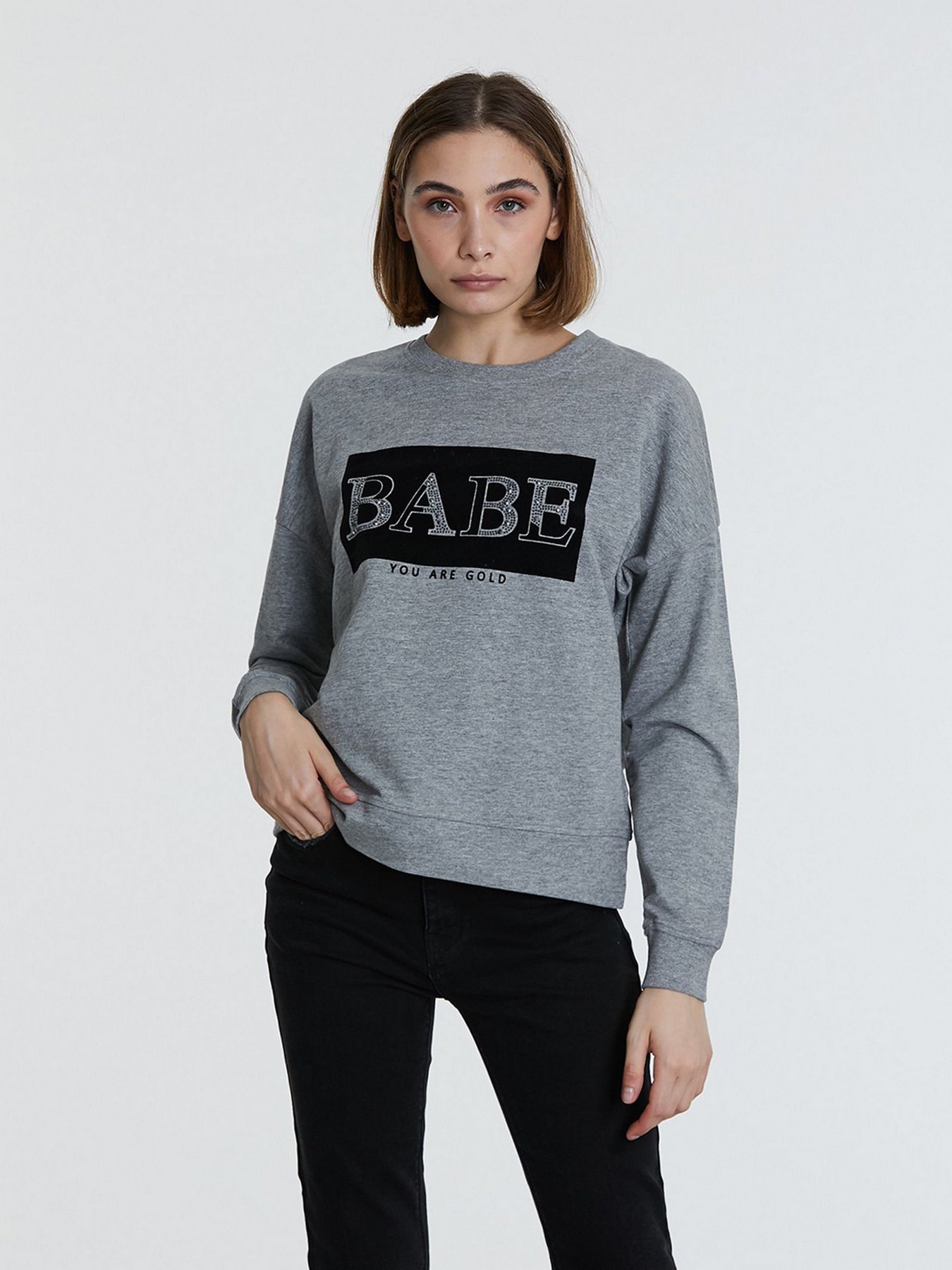 Свитшот Piazza Italia модель 45332_grey med Фото