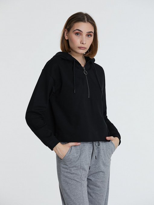 Худі Piazza Italia модель 46363_black Фото