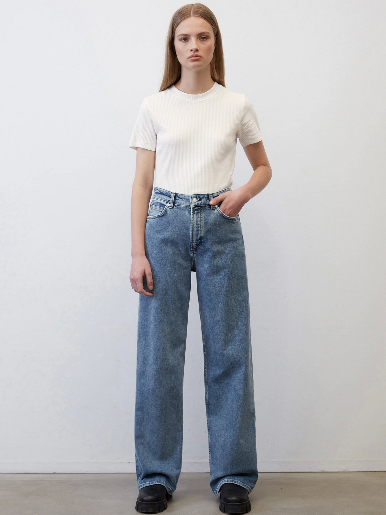 Широкие джинсы Marc O’Polo DENIM модель 341921812313-P21_30 Фото