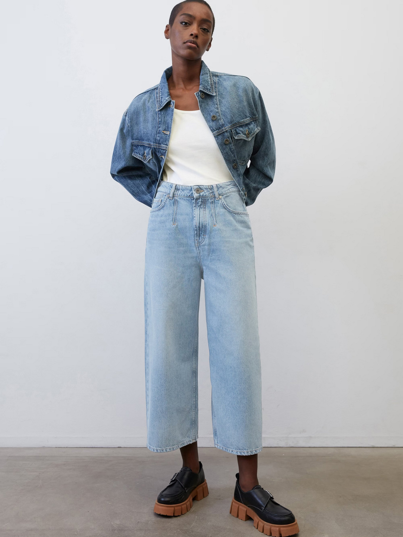 Широкие джинсы Marc O’Polo модель 302929012183-012_32 Фото