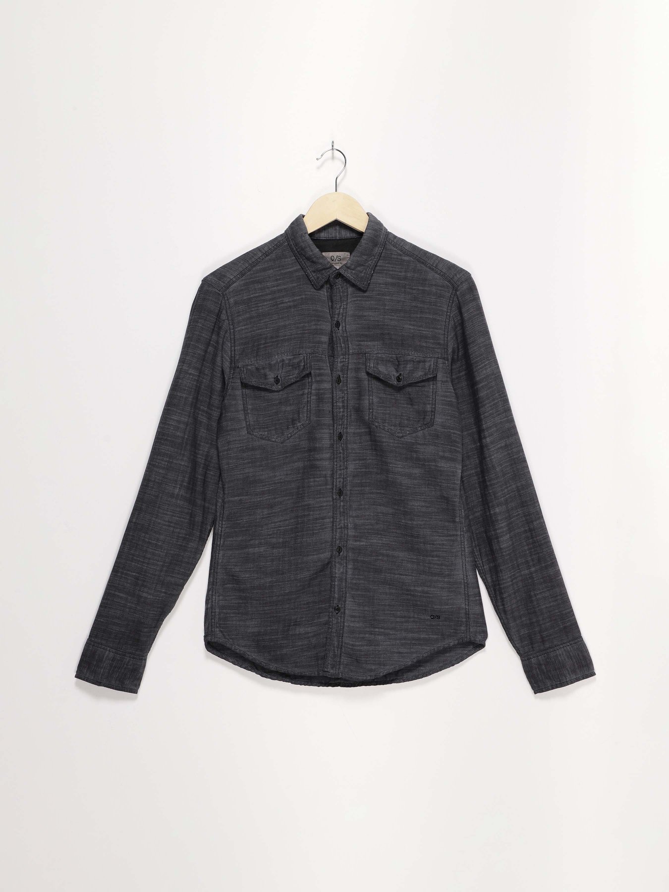 Сорочка повсякденна Q/S модель 40608215493_сірий Сорочка повсякденна Q/S модель 40608215493_сірий Фото