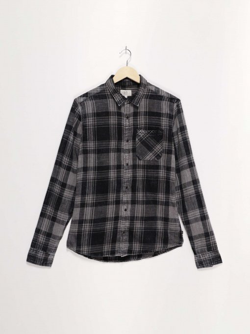 Рубашка Q/S модель 40809218906_сірий комб. Фото