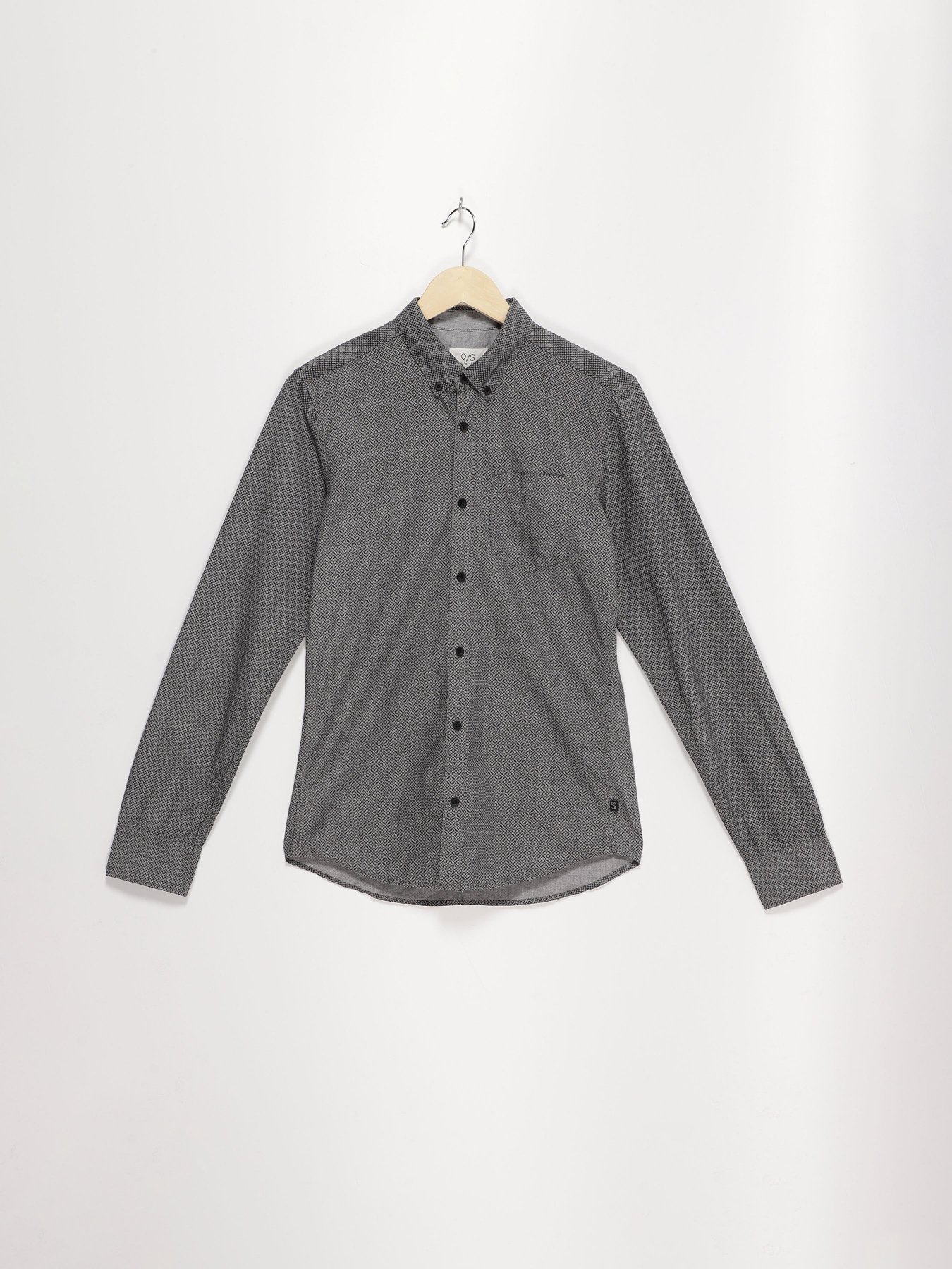 Сорочка Q/S модель 40811218112_сірий комб. Фото