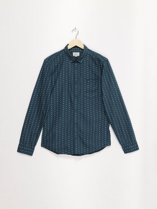 Рубашка Q/S модель 40811218112_т.бірюзовий комб. Фото