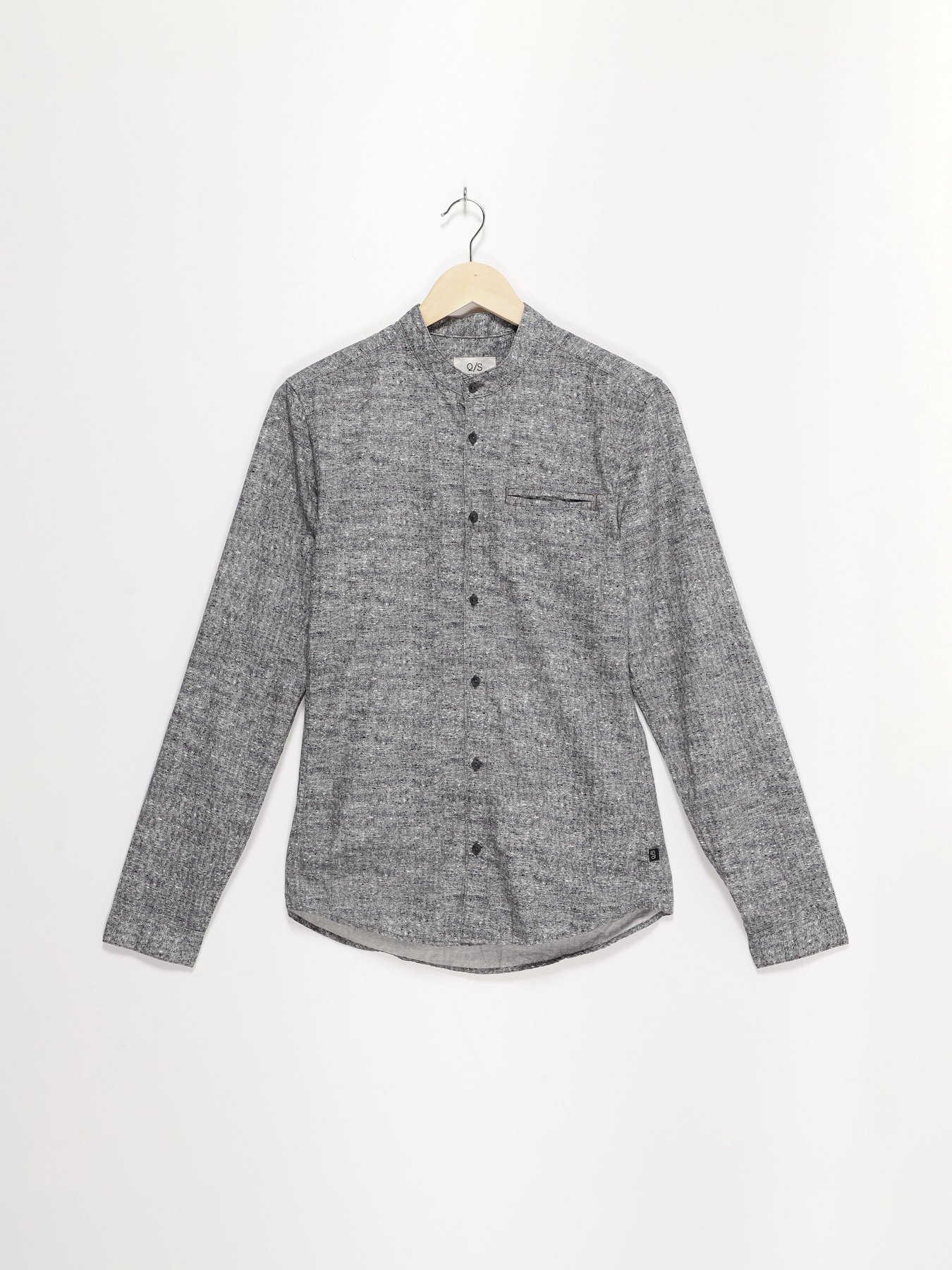 Сорочка Q/S модель 40811218117_сірий комб. Фото