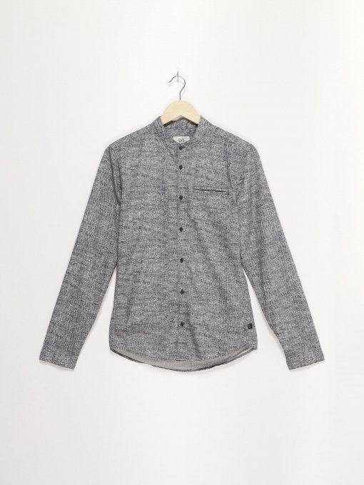 Рубашка повседневная Q/S модель 40811218117_сірий комб. Фото