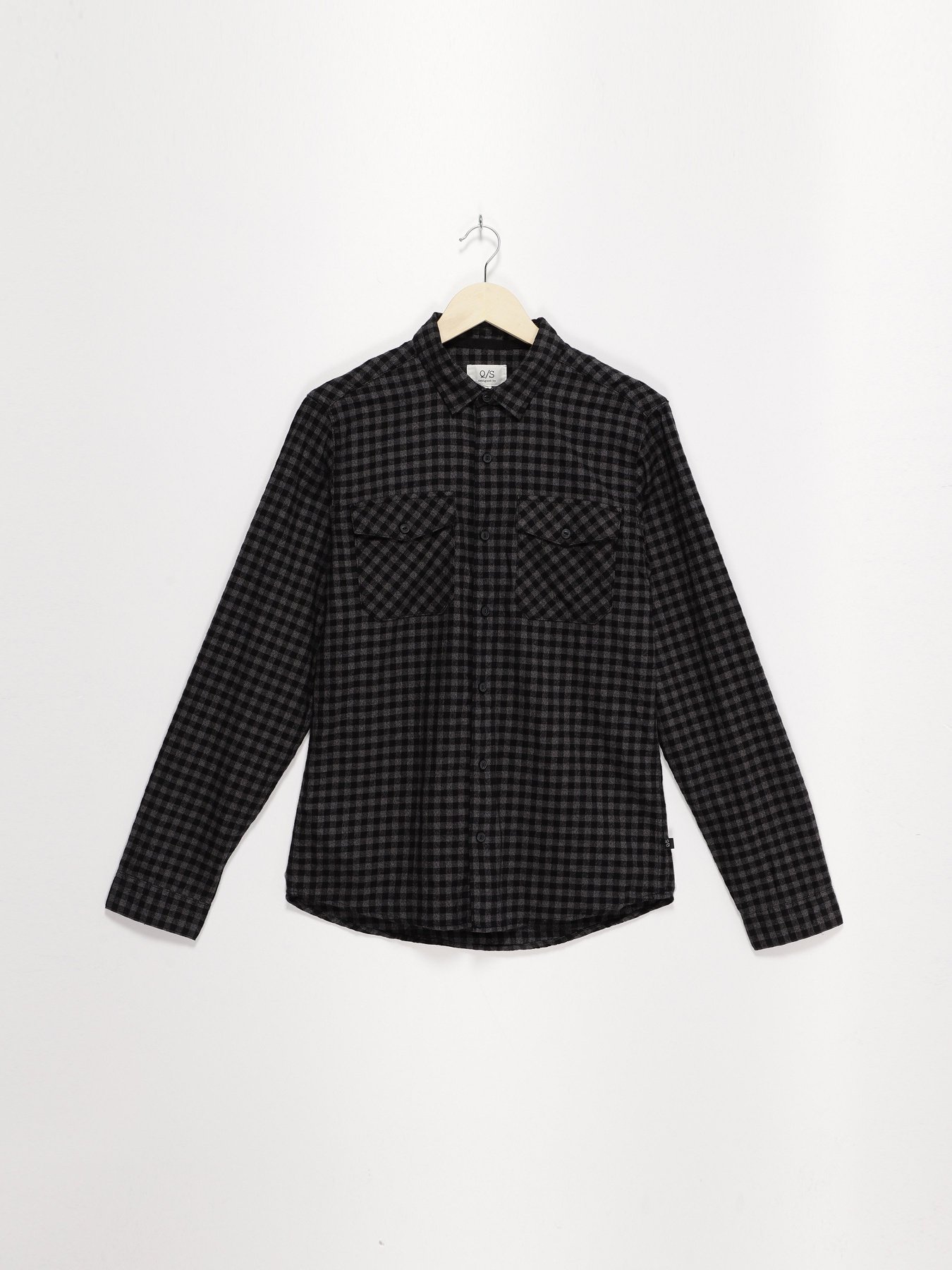 Сорочка Q/S модель 40812218124_чорний комб. Фото