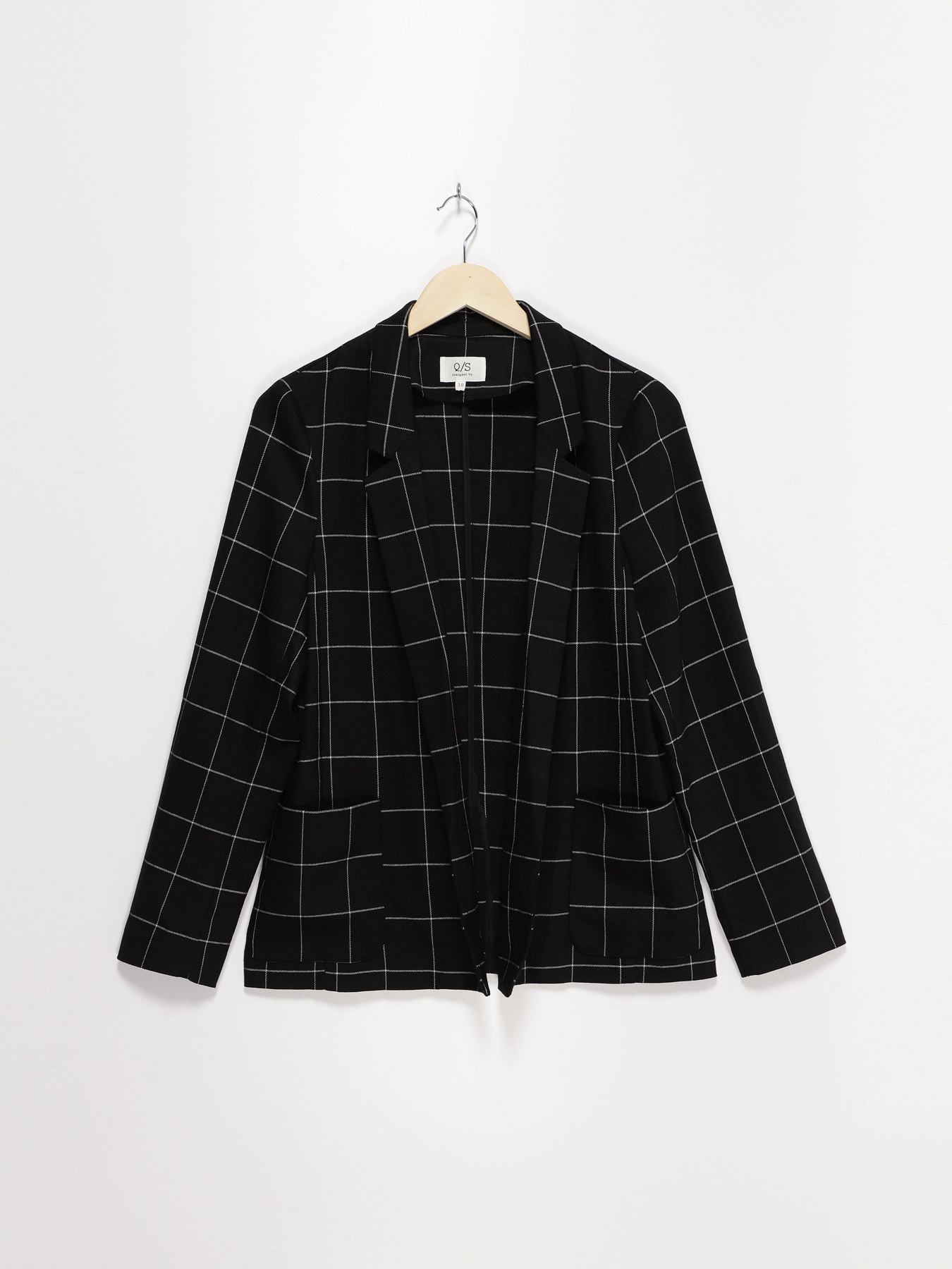 Жакет Q/S модель 41612543045_чорний комб. Фото