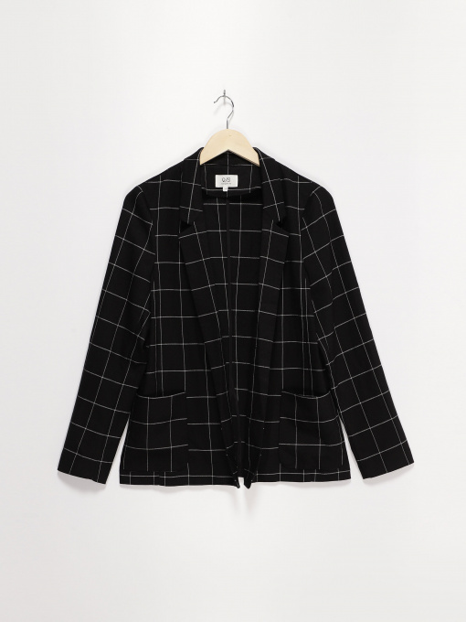 Жакет Q/S модель 41612543045_чорний комб. Фото