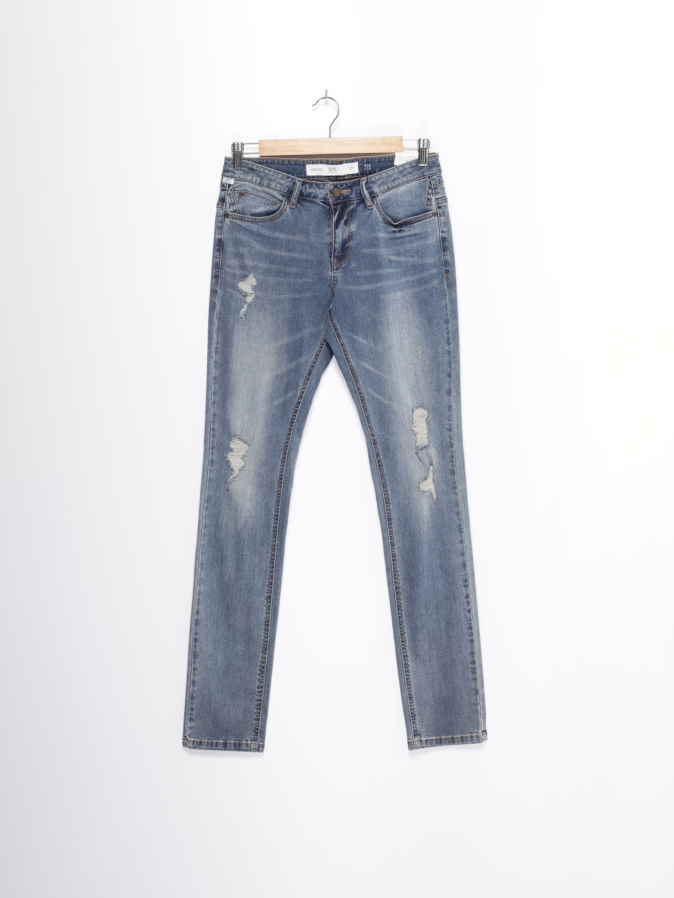 Прямые джинсы Q/S модель 41702712516_синій Фото