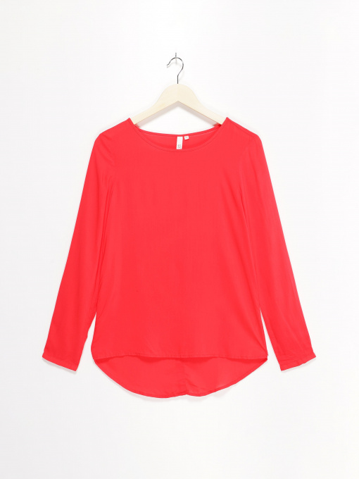 Блуза Q/S модель 41710112996_кораловий Фото