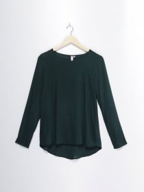 Блуза Q/S модель 41710112996_т.зелений Блуза Q/S модель 41710112996_т.зелений Фото