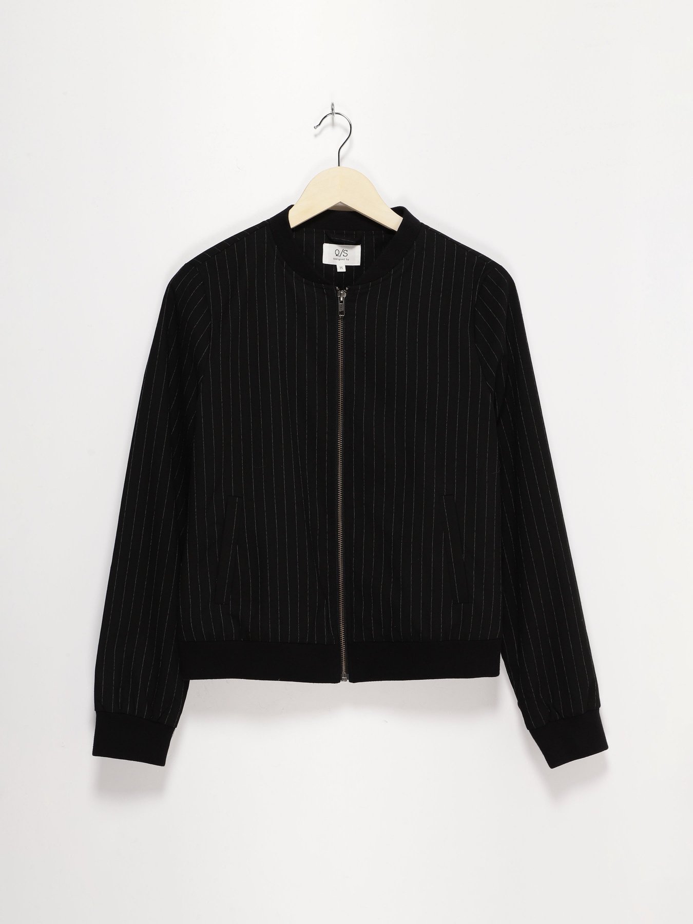 Демисезонная куртка Q/S модель 41710543296_чорний комб. Фото