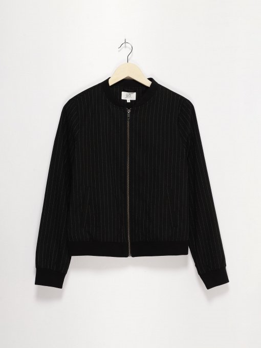 Демисезонная куртка Q/S модель 41710543296_чорний комб. Фото