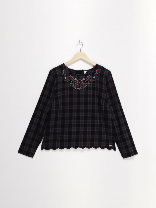 Блуза Q/S модель 41712118264_комб. Фото