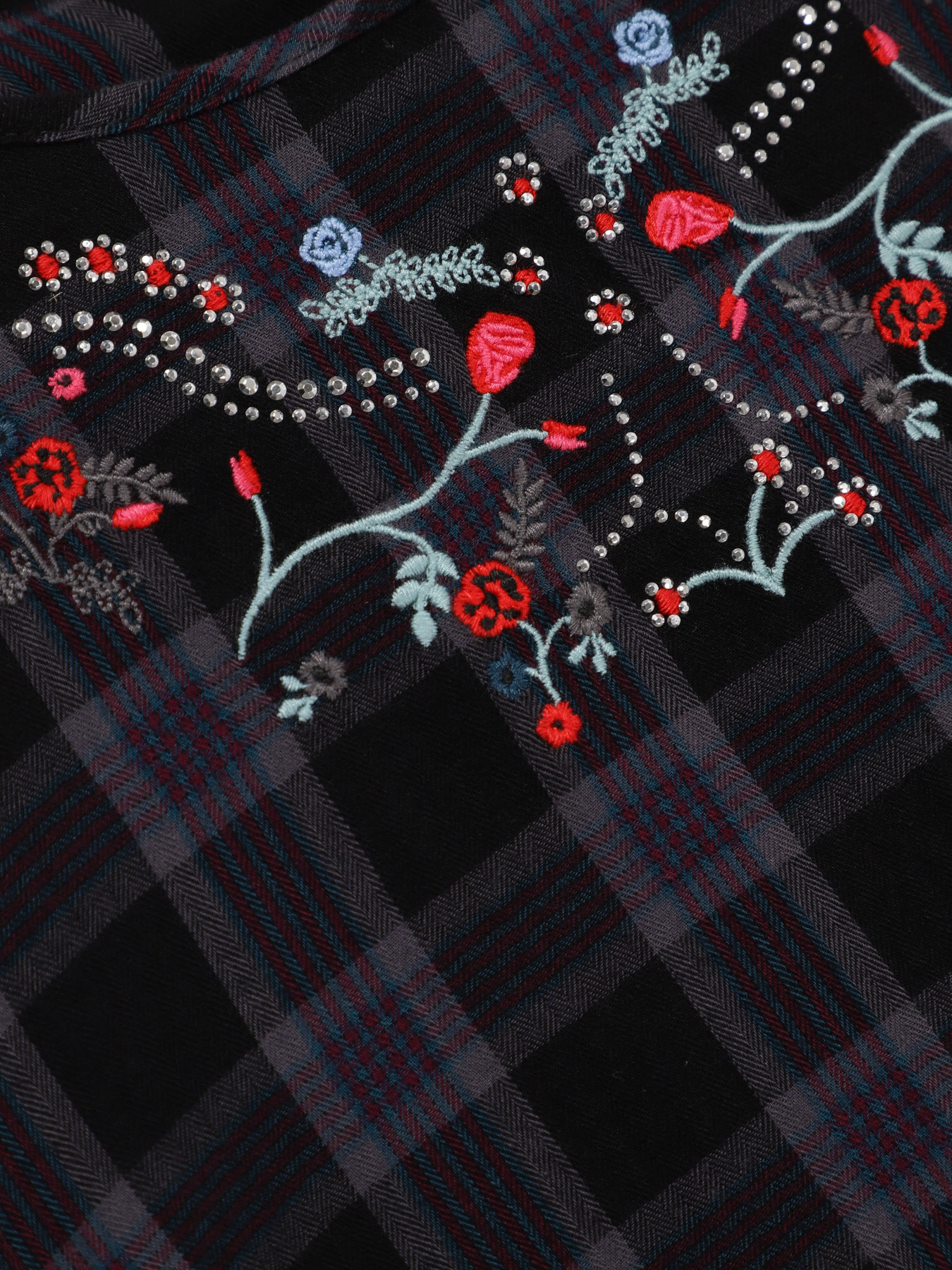 Блуза Q/S модель 41712118264_комб. Блуза Q/S модель 41712118264_комб. Фото