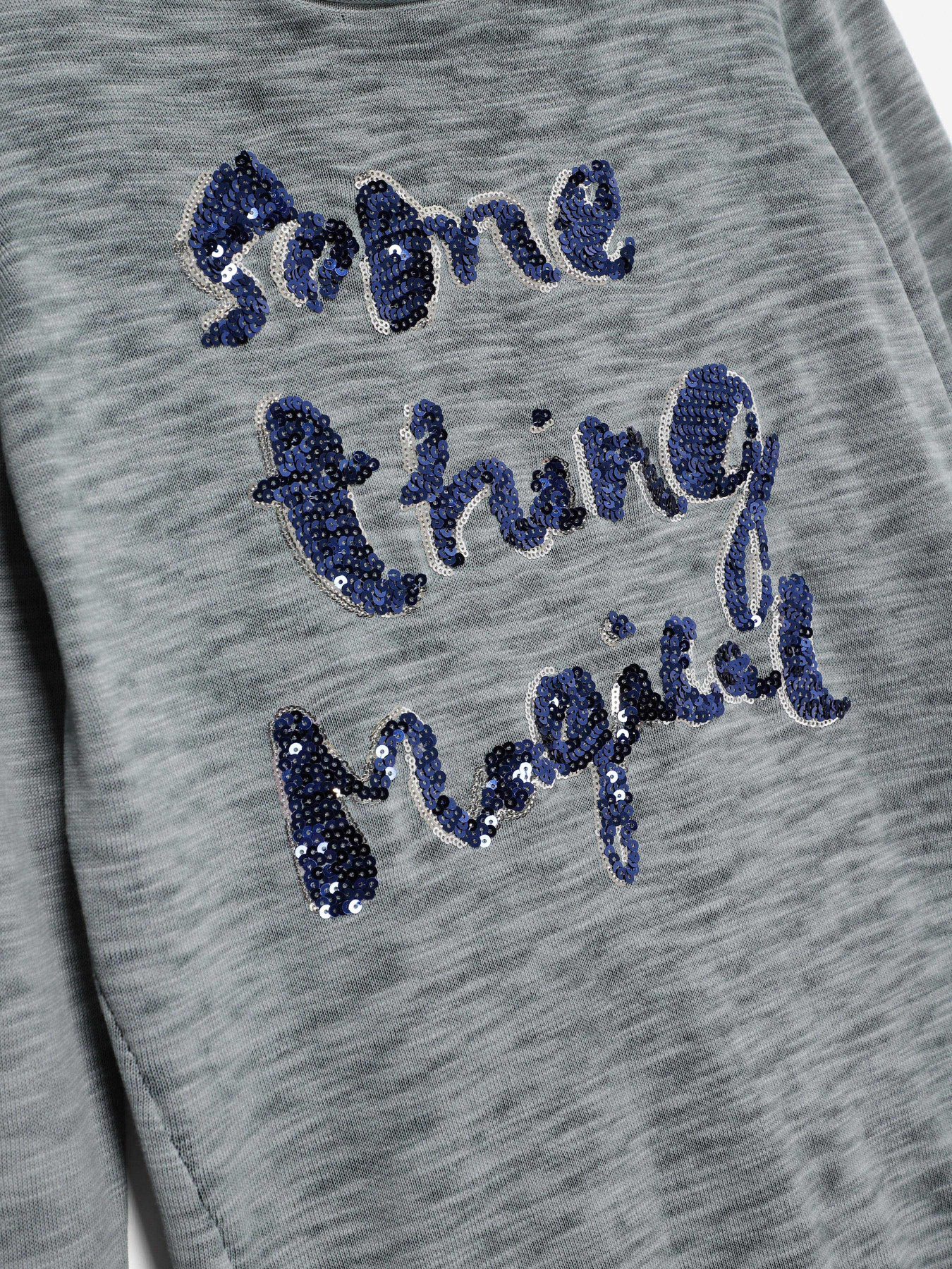 Лонгслив Q/S модель 41801612443_сірий комб. Фото