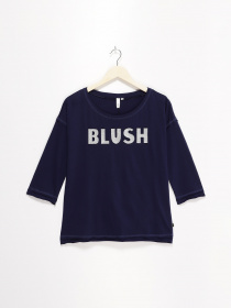 Лонгслів Q/S модель 41808394476_т.синій з сірим Фото