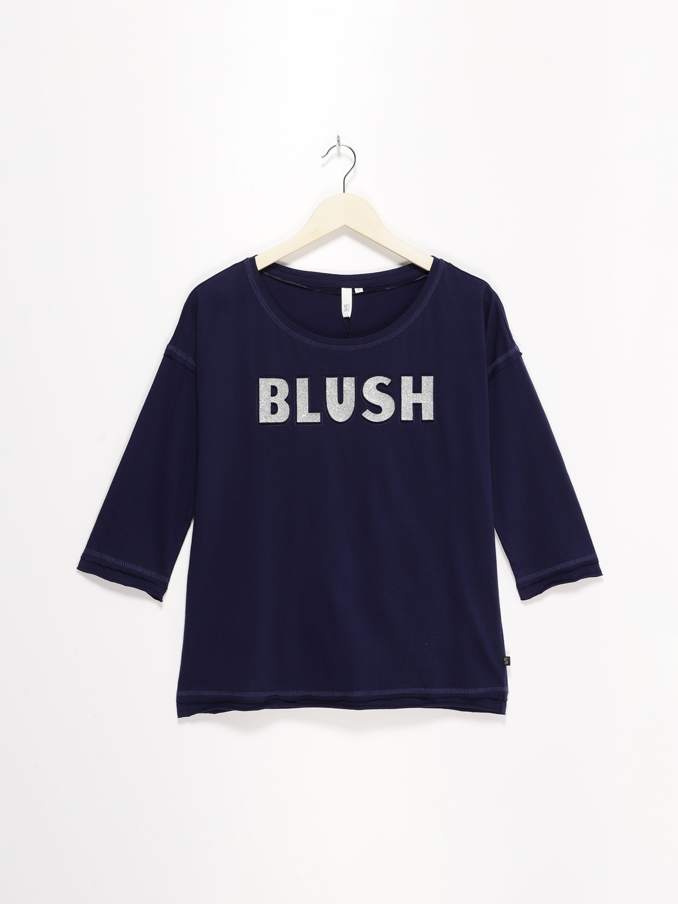 Лонгслів Q/S модель 41808394476_т.синій з сірим Фото