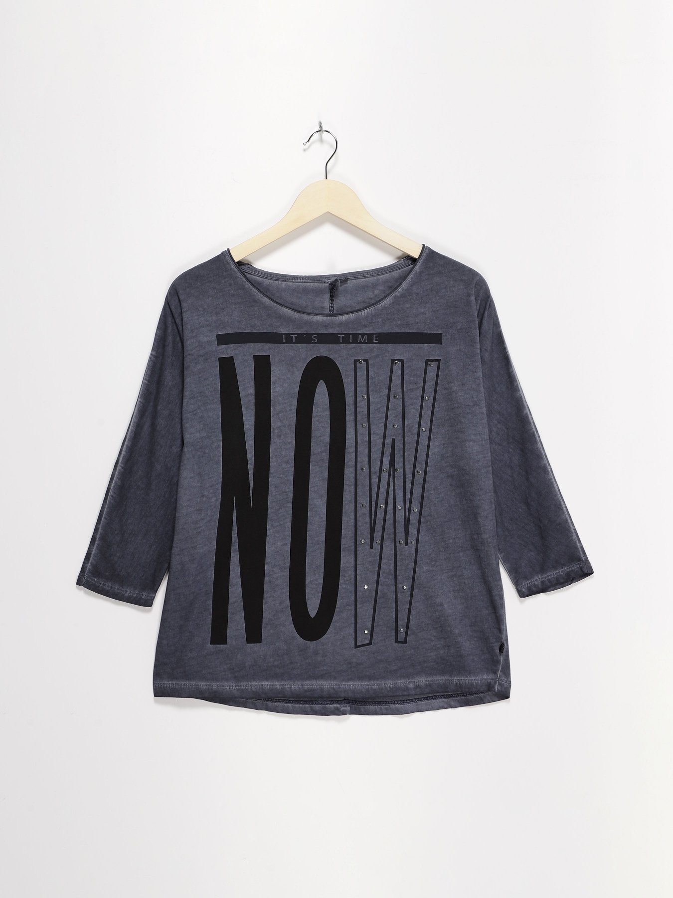 Лонгслів Q/S модель 41808394482_т.синій комб. Фото