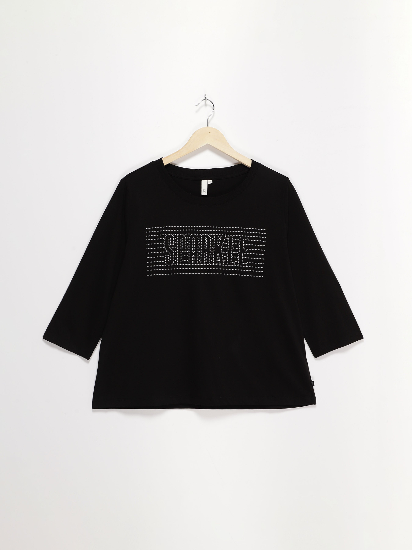 Лонгслів Q/S модель 41811394394_чорний комб. Фото